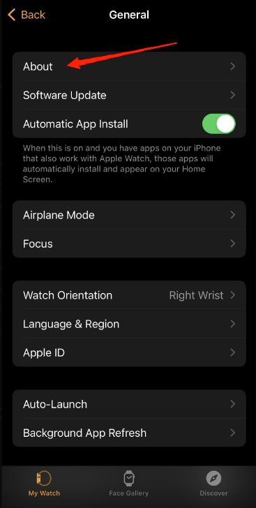 Cómo Cambiar el Nombre del Apple Watch 1