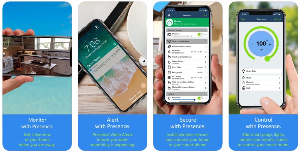 Caméra de sécurité vidéo Presence - Applications de caméra espion et enregistreurs vidéo secrets