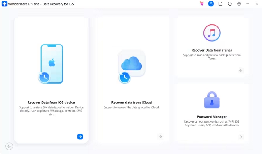 récupérer des données à partir de l'appareil ios