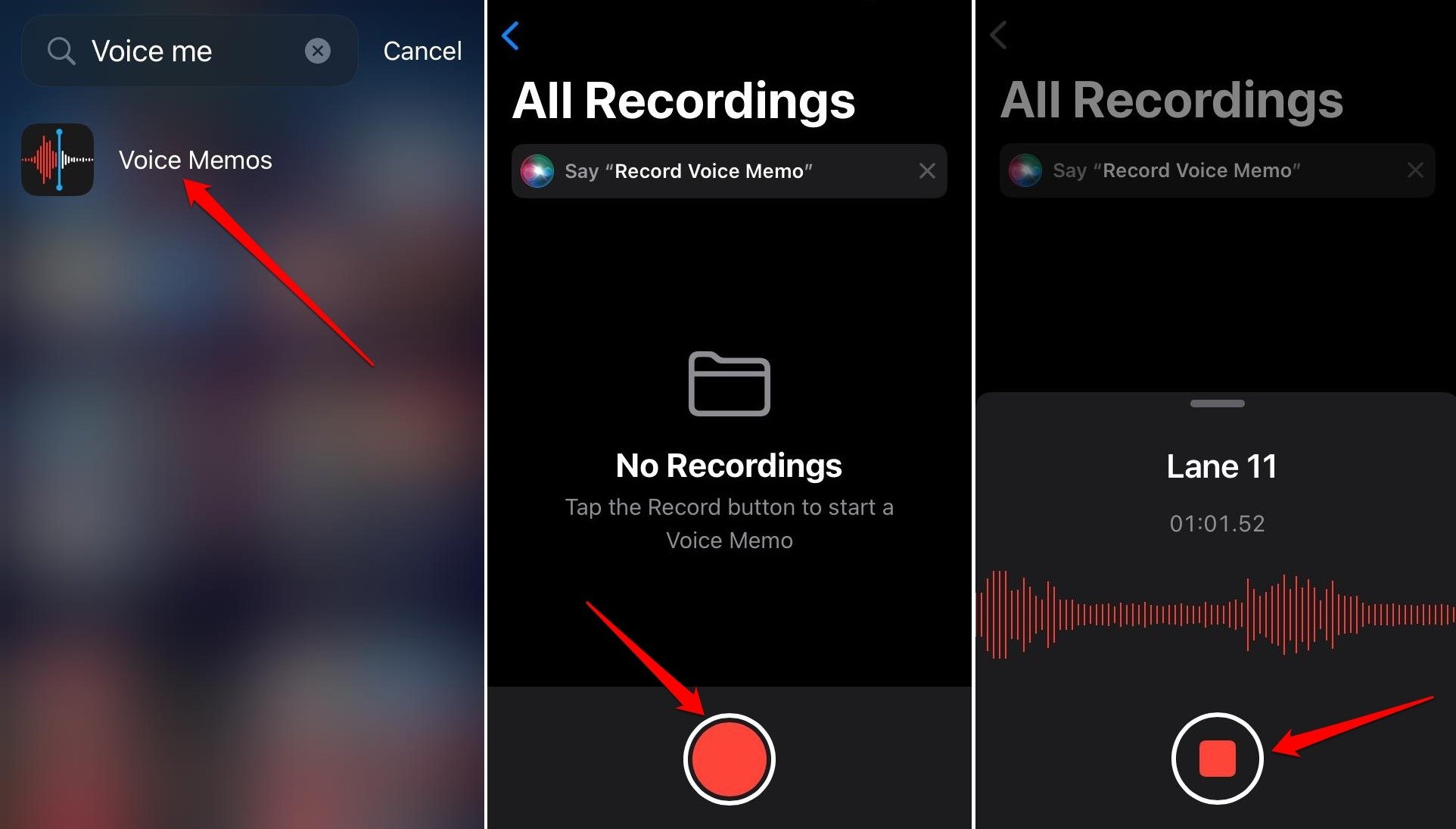 Voice Memosアプリを使用してiPhoneで通話を録音