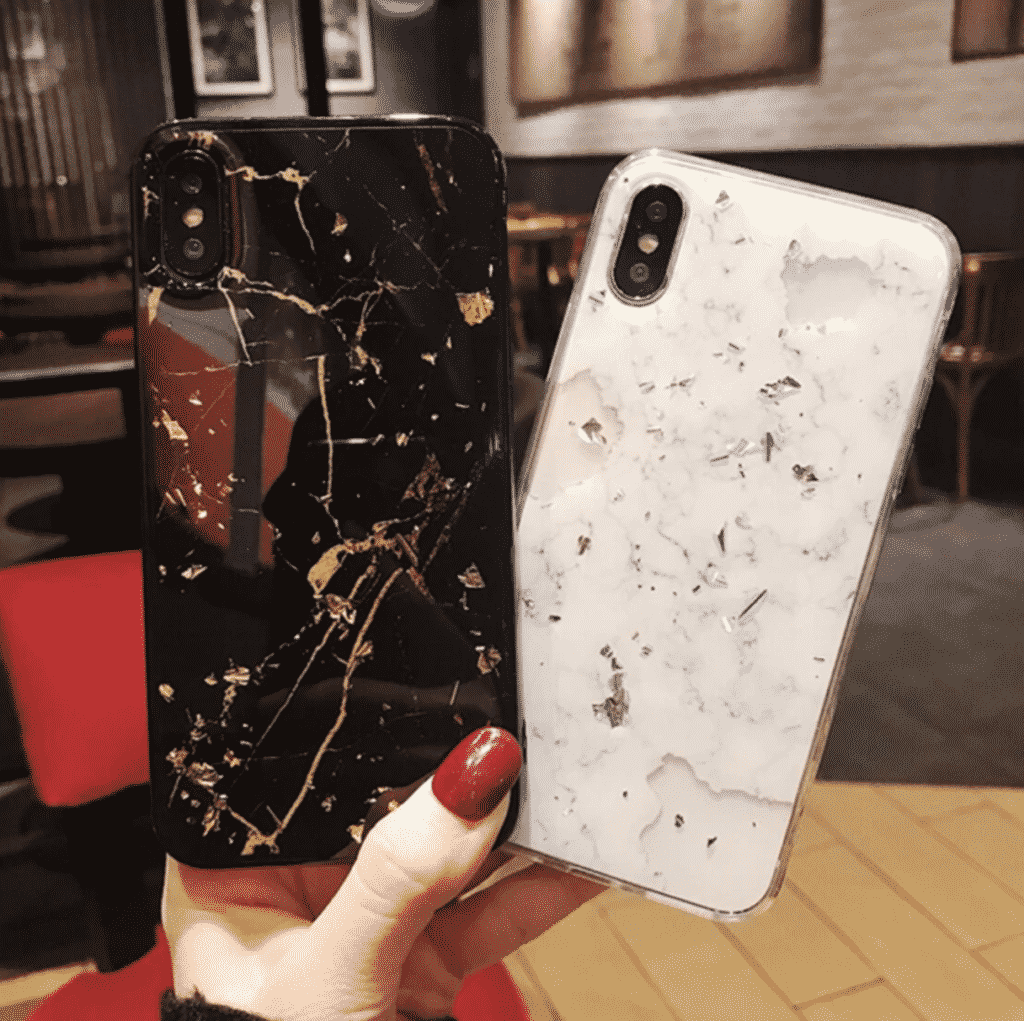 Custodia Gold Foil per iPhone SE 2020