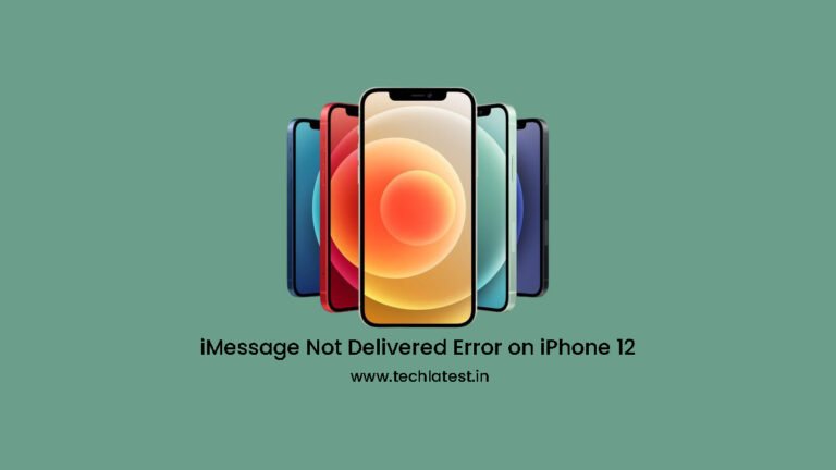 Erro de iMessage Não Entregue no iPhone 12