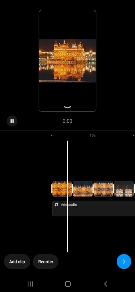 Faça um Reel com Fotos