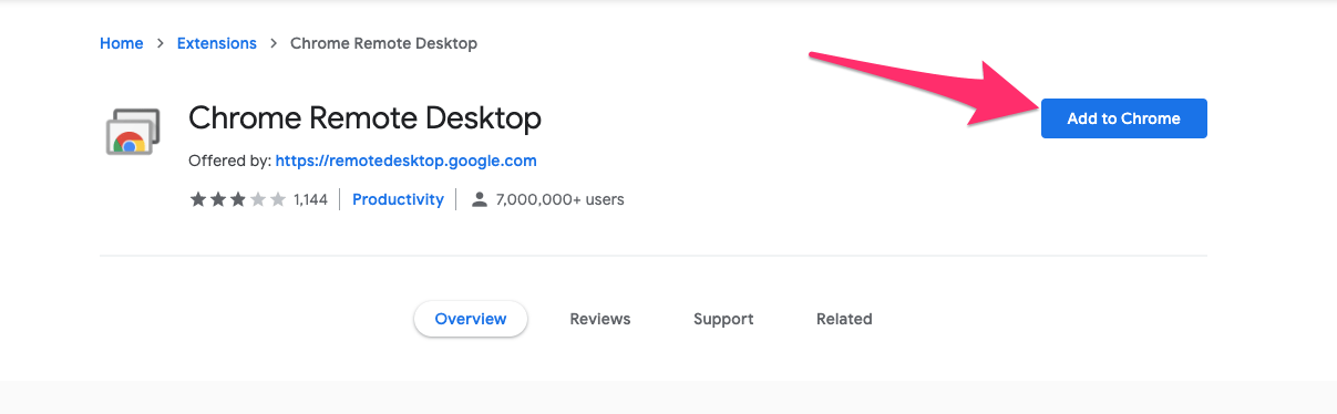 Chrome Remote Desktop