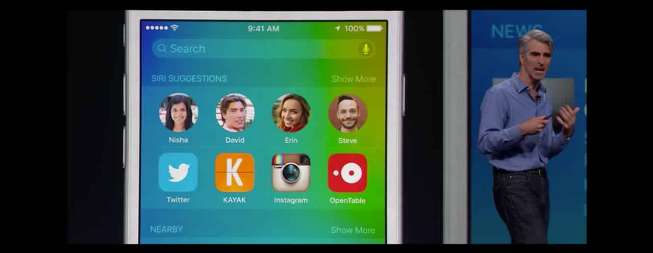 애플, iOS 9 발표 및 프로액티브 어시스턴트 소개