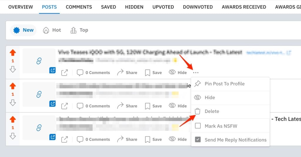 Cómo eliminar la cuenta de Reddit