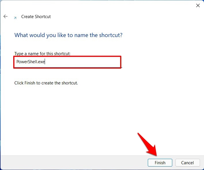 nome collegamento powershell admin