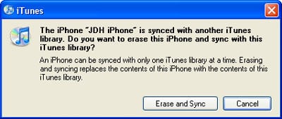 Synchroniser l'iPhone avec plus d'un ordinateur
