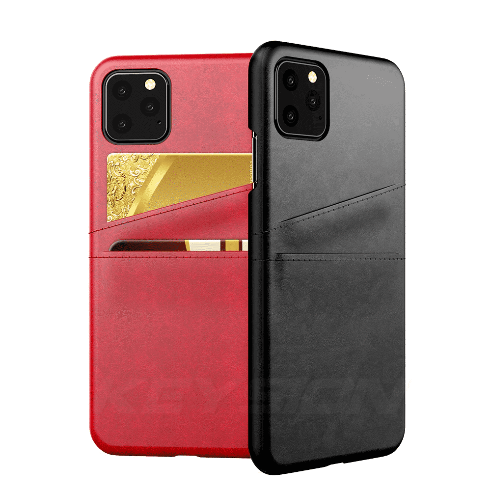 Custodie in pelle KEYSION con porta carte per iPhone 11
