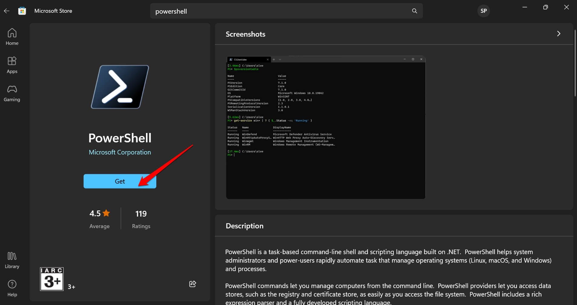 Windows에 최신 버전의 PowerShell 설치하기