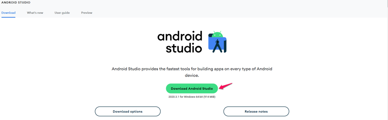 (2) Baixar o Android Studio