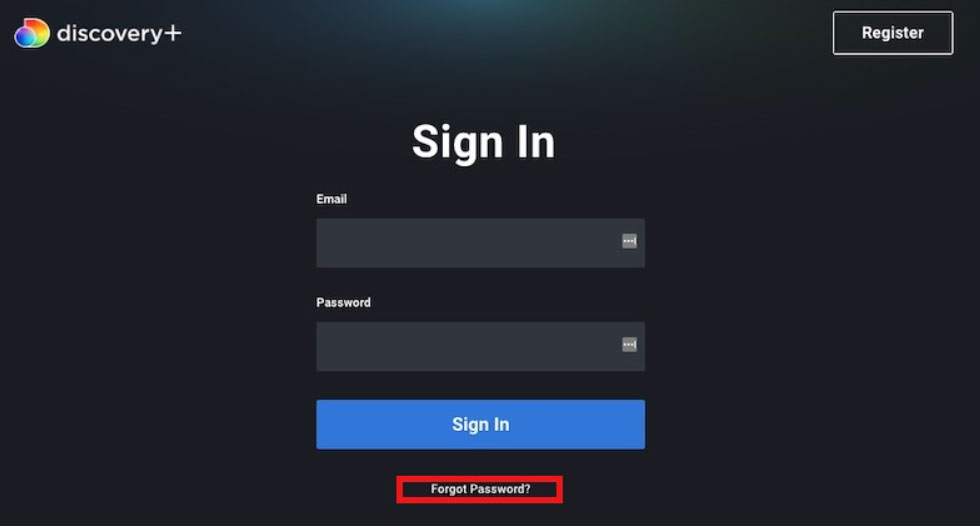 Wie man das Discovery Plus Passwort mit auth.discovery plus/reset-password zurücksetzt?