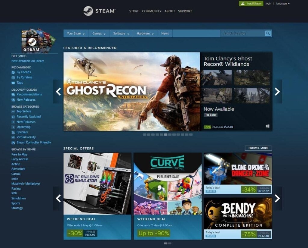Utiliser des sites Web tiers - Obtenez des jeux Steam gratuits