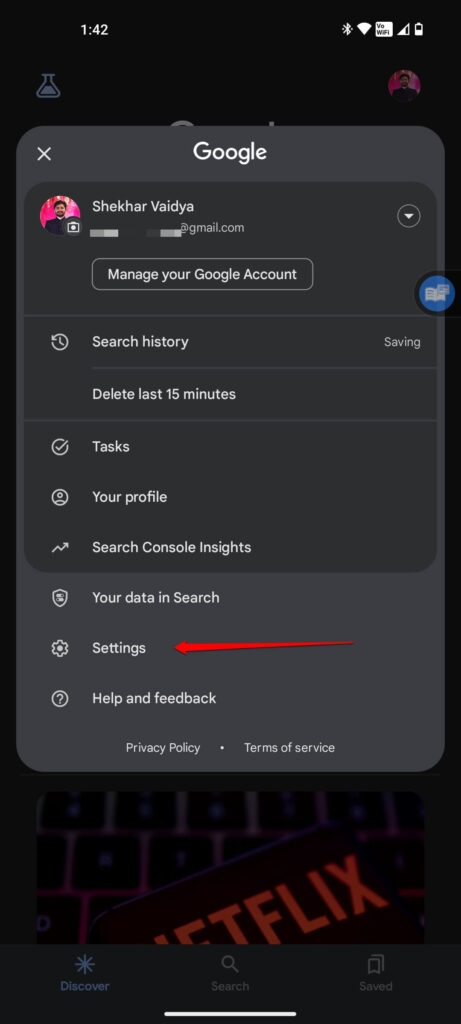 Pantalla de Contexto Google Assistant - No se Puede Tomar Captura de Pantalla Debido a la Política de Seguridad