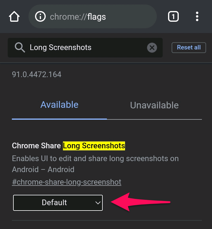 Tippen Sie auf das Dropdown