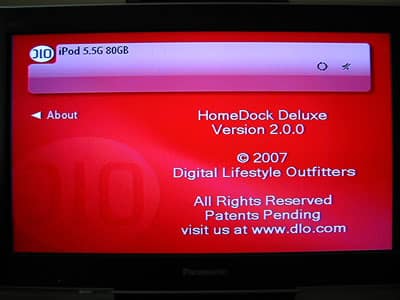 レビュー: DLO HomeDock Deluxe (2007) エンターテイメントドック - iPod用のオンテレビナビゲーション