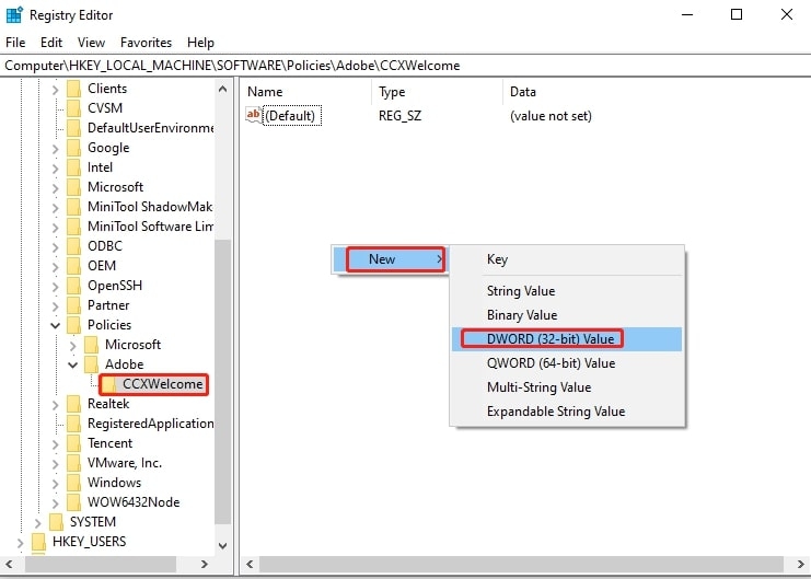 Editor del Registro - CCXProcess