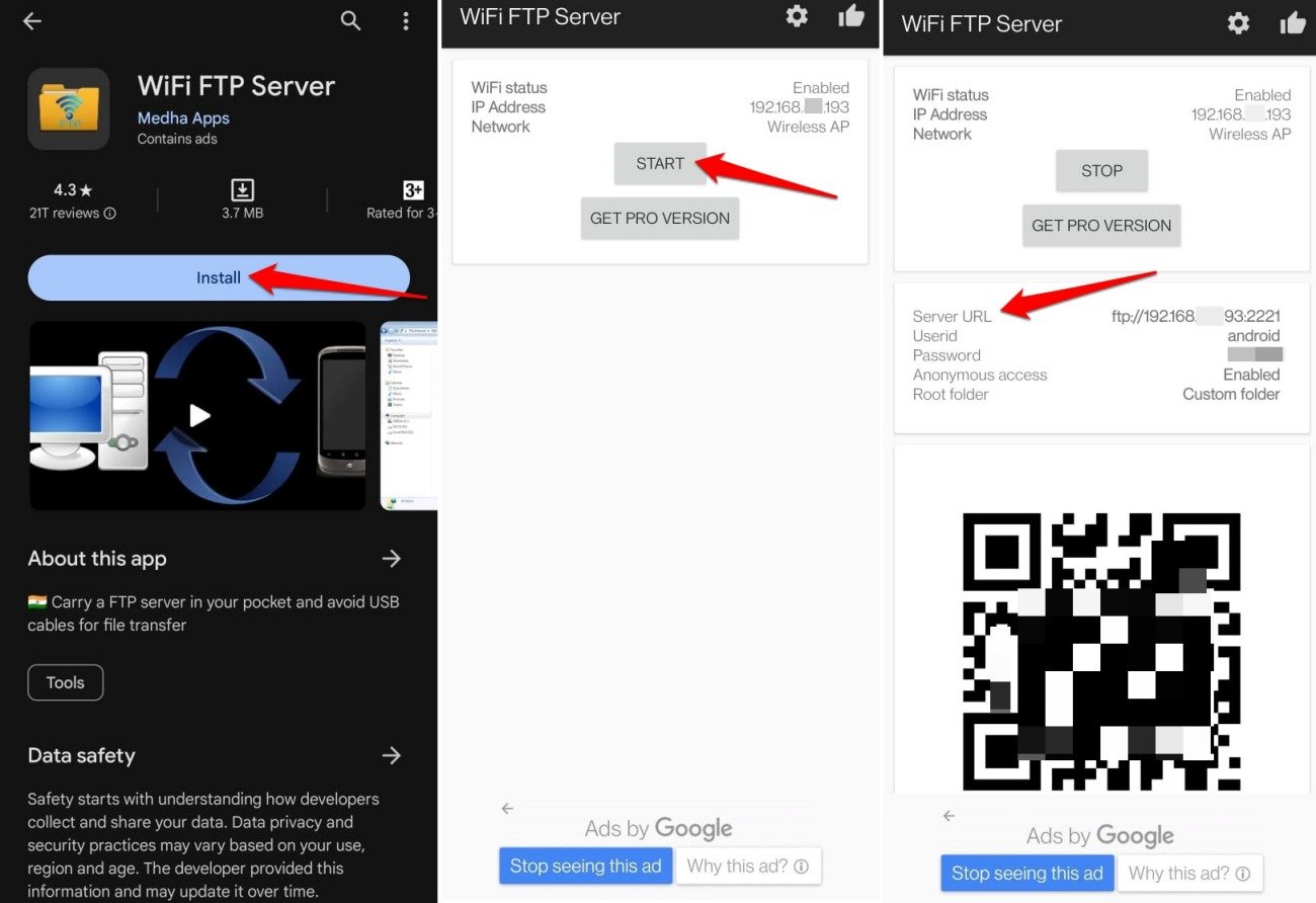 FTP-Server starten