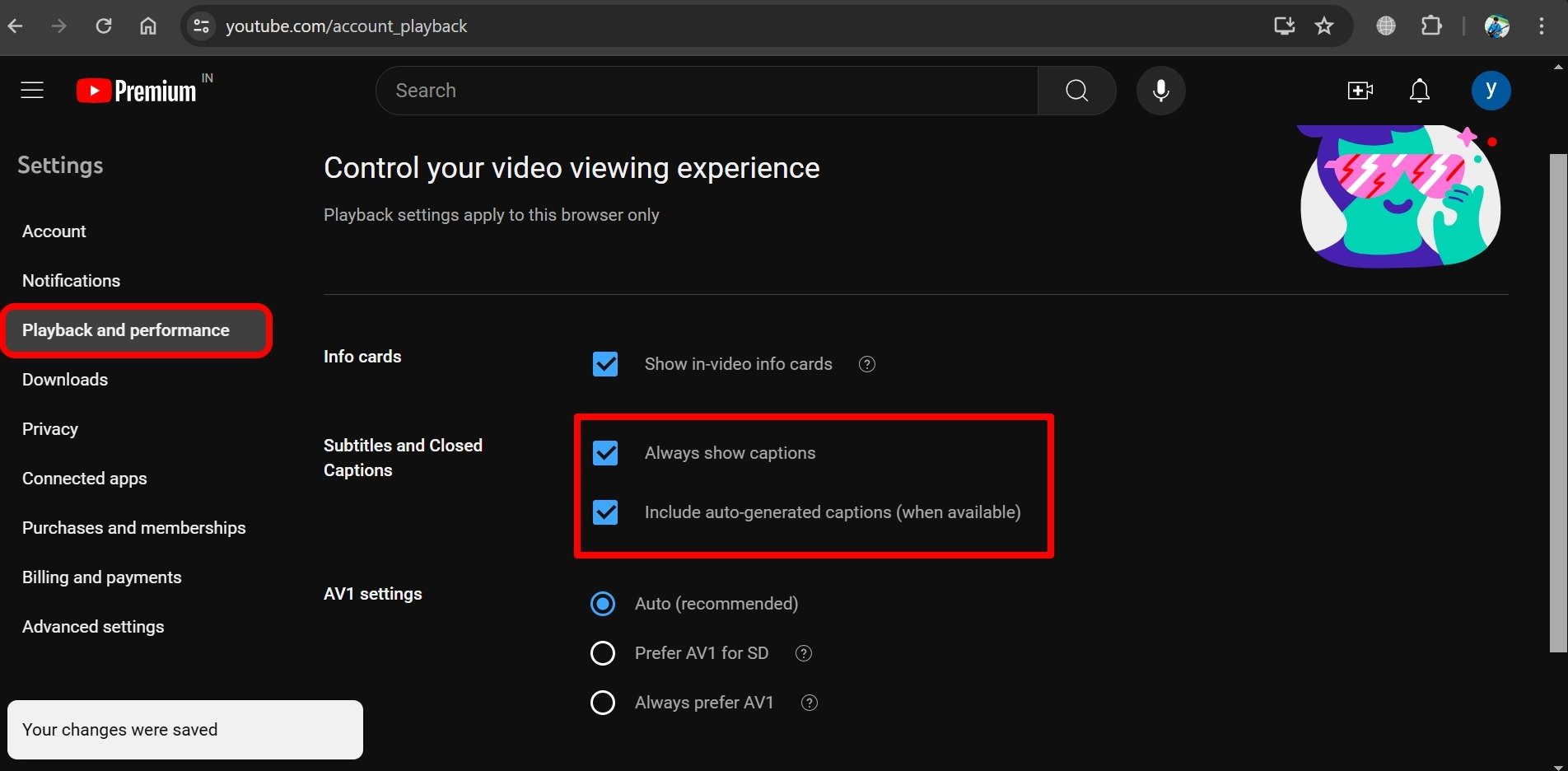 habilitar subtítulos generados automáticamente para YouTube PC