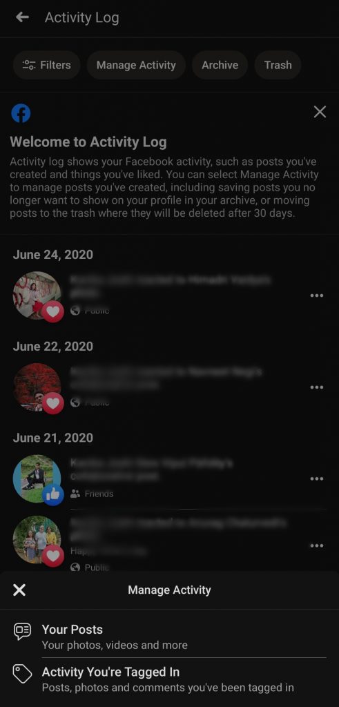 Wie man Facebook-Beiträge im großen Stil löscht 4