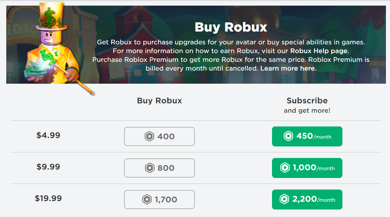 Comprar Robux