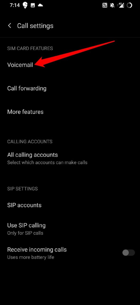 Android-Voicemail öffnen