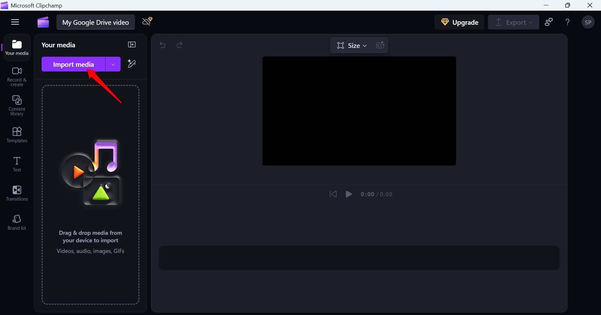 comment importer des fichiers multimédias dans Clipchamp