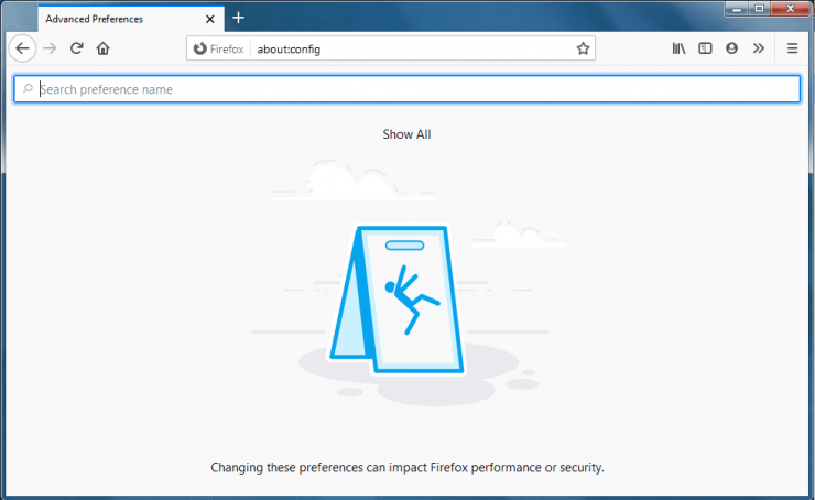 Firefox-Flags mit About Config