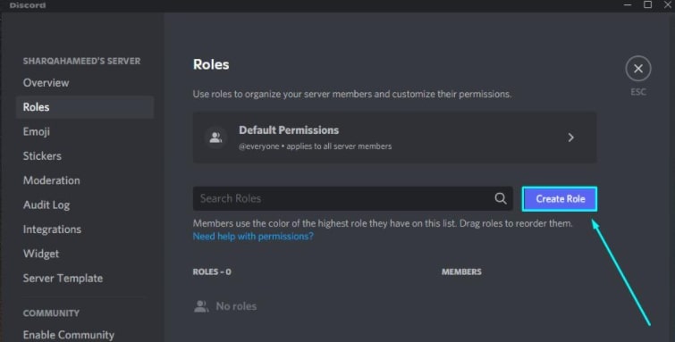 Как добавить роли в Discord
