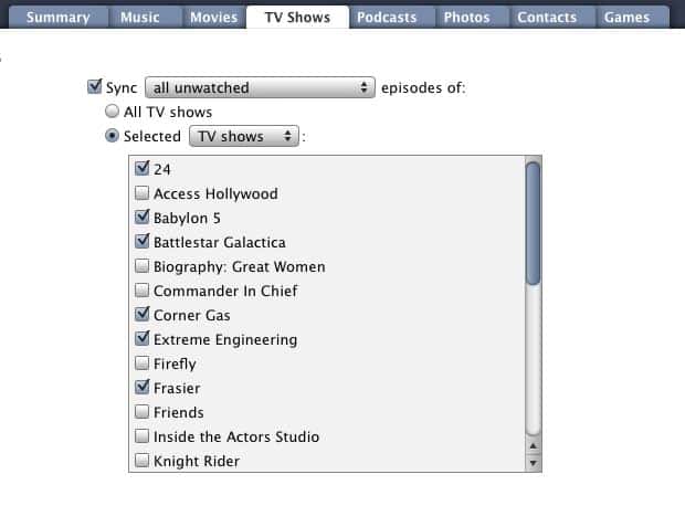 Synchronisation des émissions de télévision regardées