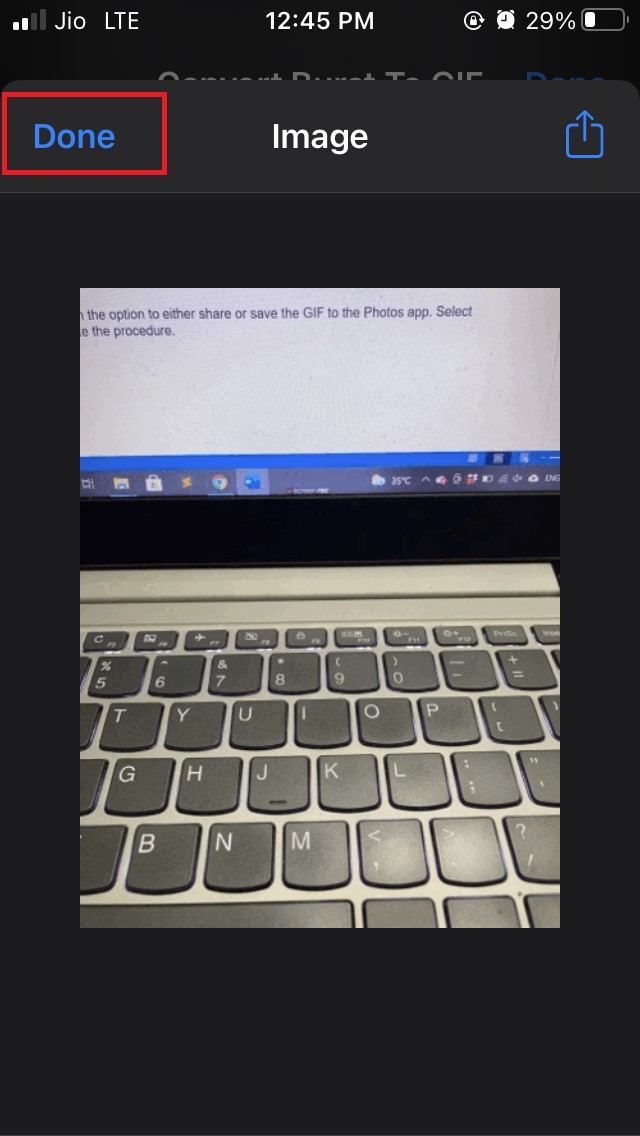 完了したらGIFが作成されます