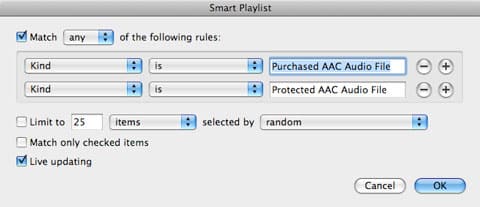 Criando Playlists Inteligentes para Itens Comprados