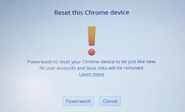 Ripristino di Fabbrica del Chromebook - Problemi di schermata del Chromebook