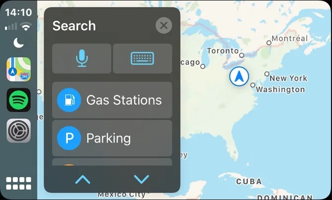 애플 맵스 - iPhone을 위한 CarPlay 앱