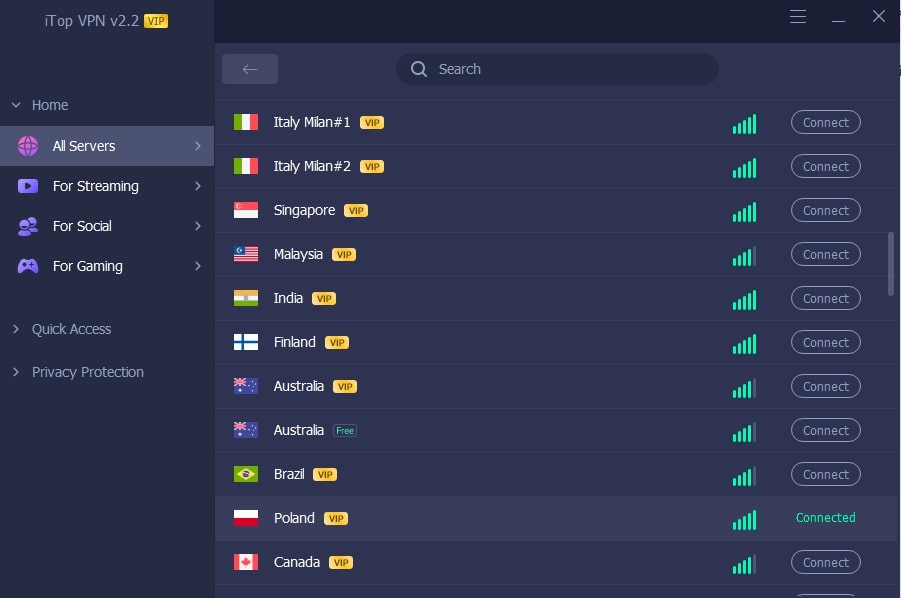 Critique d'iTop VPN