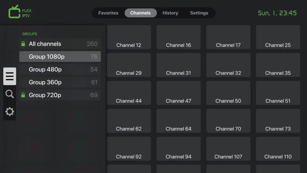 Flex IPTV - IPTV Apps für Apple TV