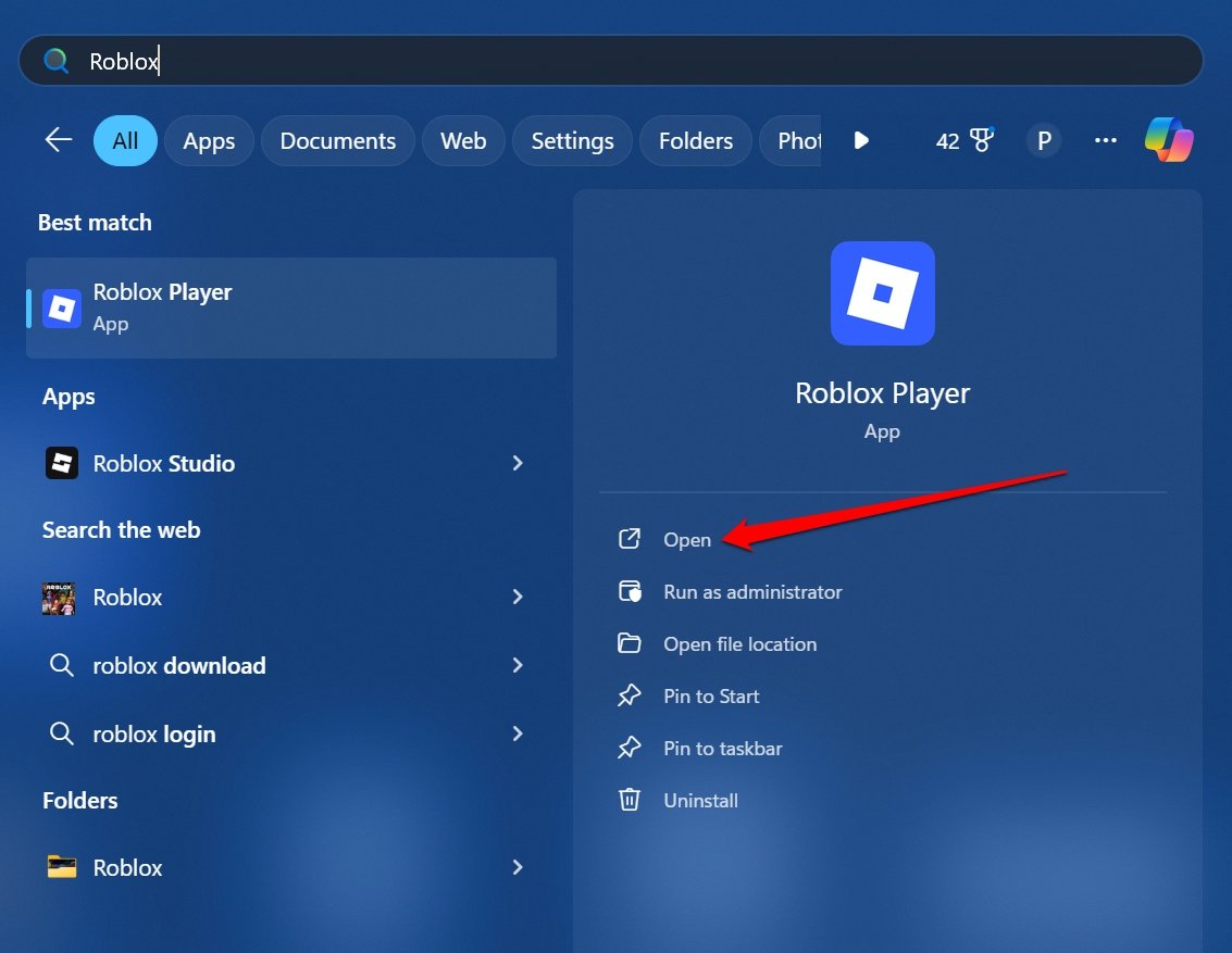 Roblox Playerを起動
