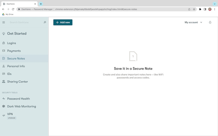 Note Sicure di Dashlane - Recensione di Dashlane