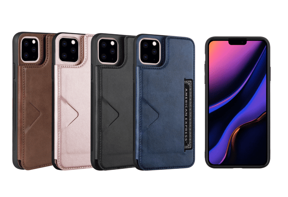 Custodia Portafoglio in PU Pelle V&K per iPhone 11, iPhone 11 Pro e iPhone 11 Pro Max