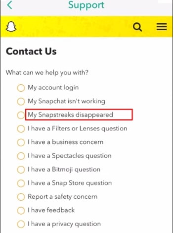 ¿Cómo recuperar la racha de Snap en Snapchat?