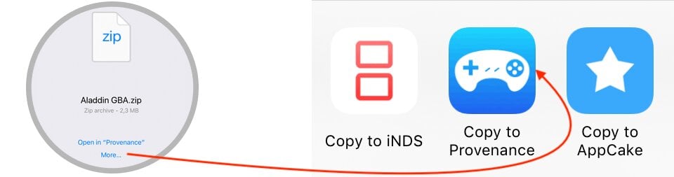 ROMs zum Provenance Emulator auf iOS importieren