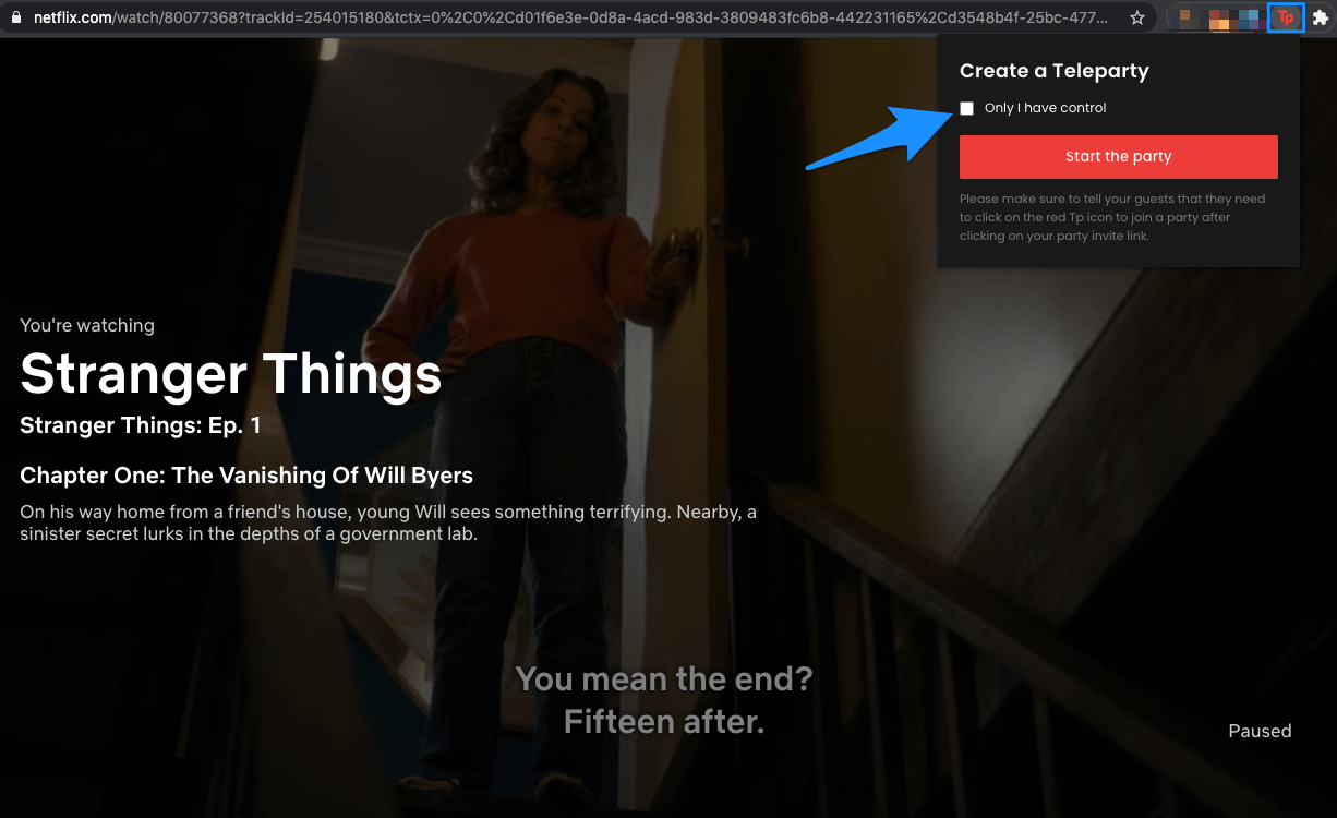 Configurer les contrôles de Teleparty