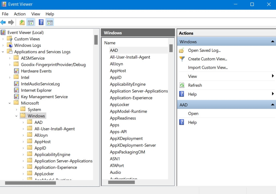 Utilizza Visualizzatore eventi per identificare i processi problematici - Utilizzo elevato della CPU di WMI Provider Host