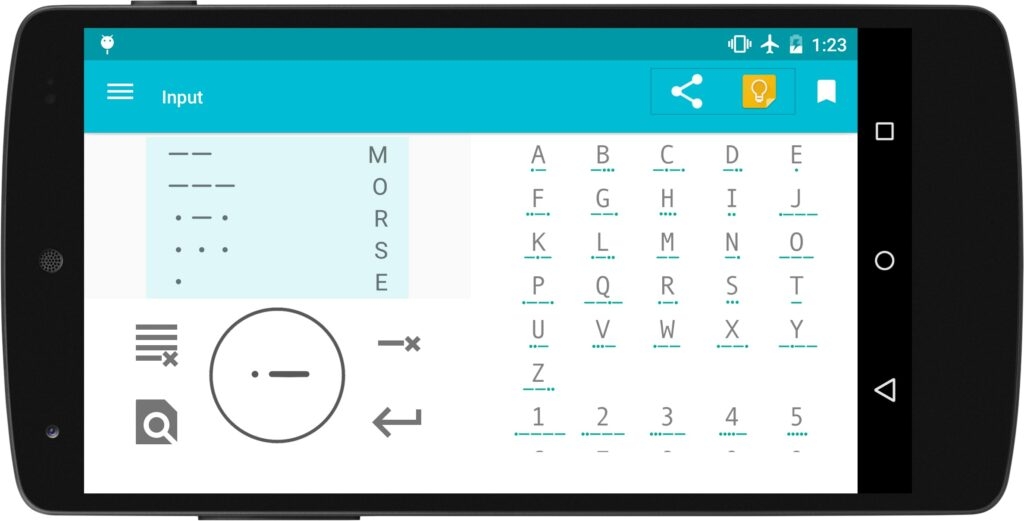 Morsee Android - Applications de Code Morse