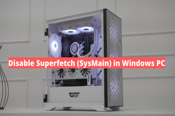 Windows 11에서 Superfetch (SysMain) 비활성화하는 방법