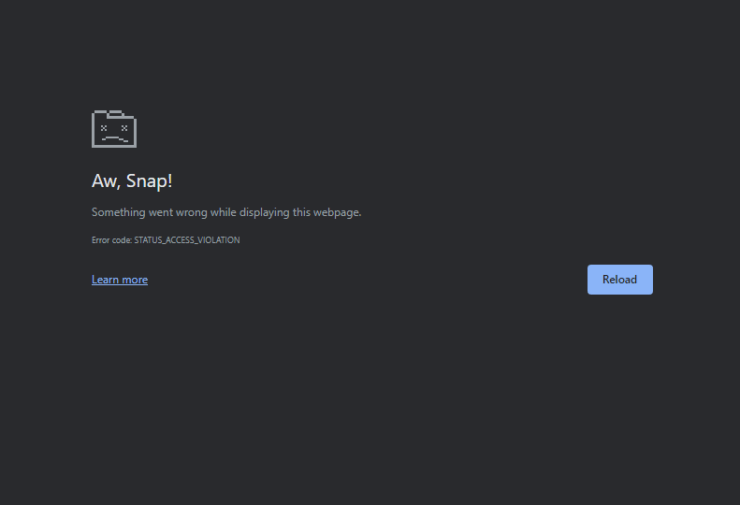 So beheben Sie den Status_Access_Violation-Fehler