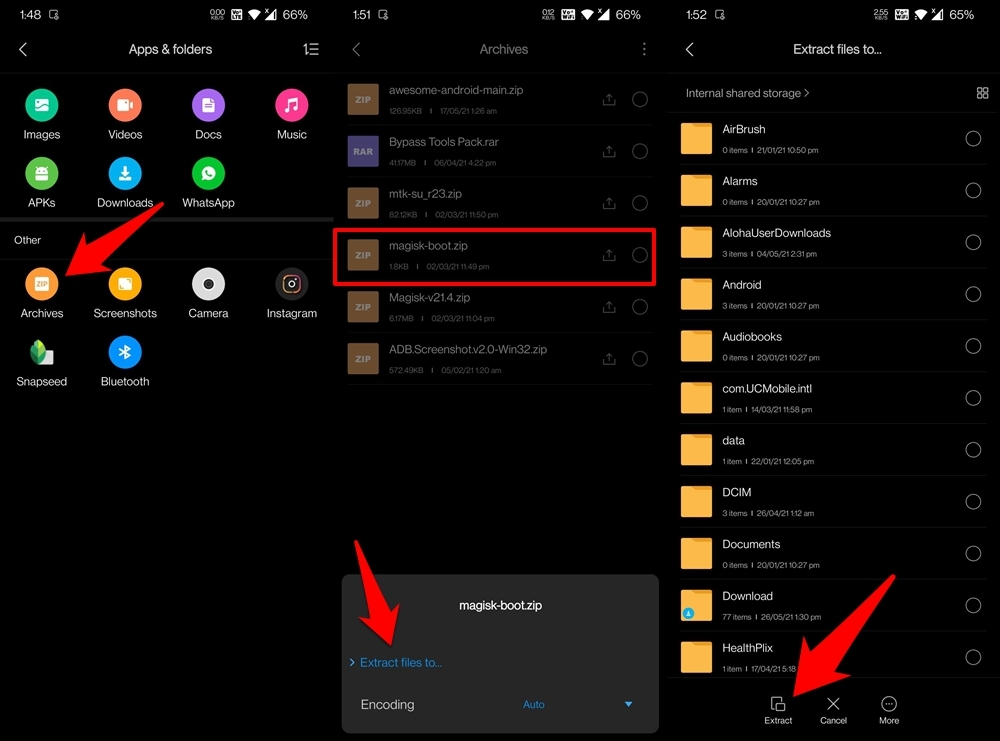 Extraer Zip en dispositivos Samsung