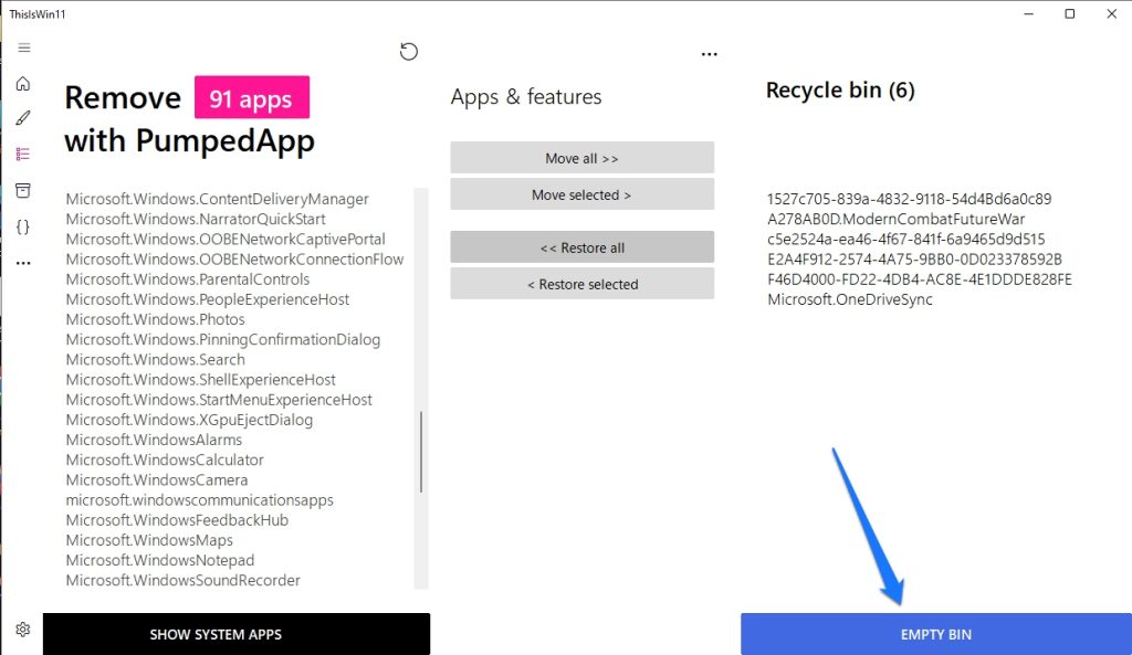 Debloat Windows 11