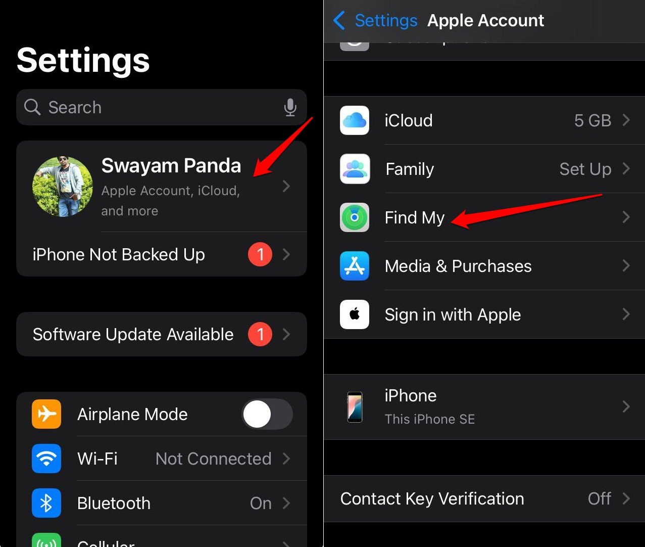 iOS Mein iPhone suchen