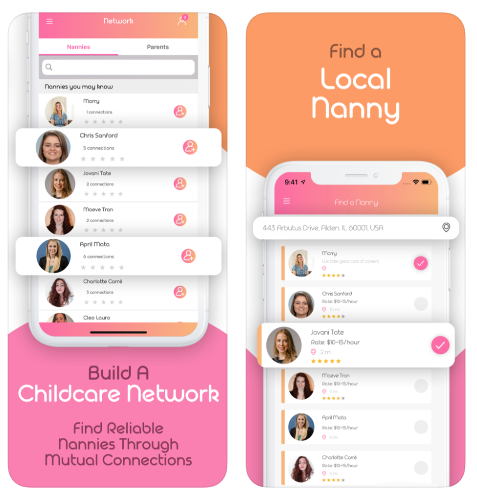 Ceci est l'application NannyHunt avec un guide.